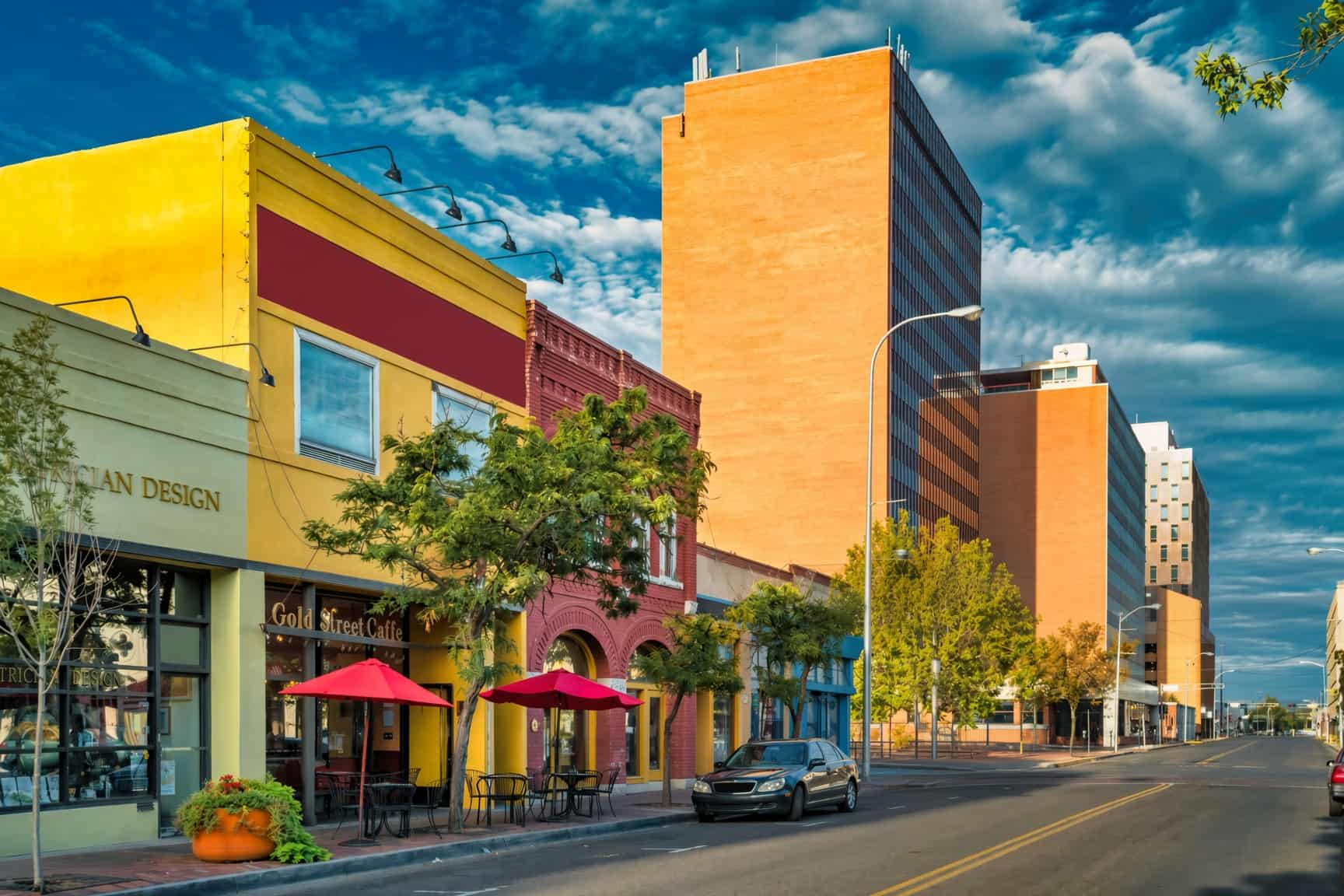 Commercial window tinting on an Albuquerque office and storefront